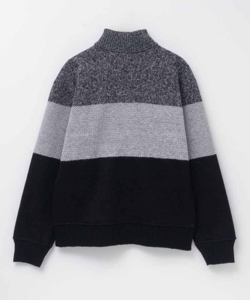 NAVY  温℃ 裏ボアジップスタンドニットジャケット メンズ商品画像-10