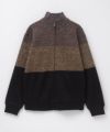 NAVY 温℃ 裏ボアジップスタンドニットジャケット メンズ