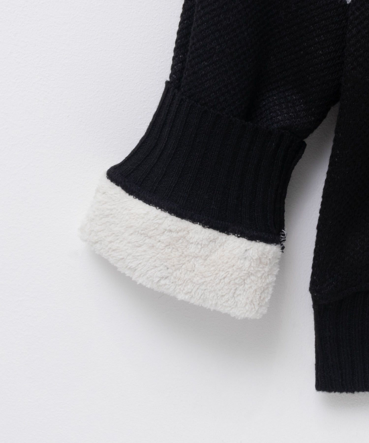 NAVY  温℃ 裏ボアジップスタンドニットジャケット メンズ商品サムネイル-16