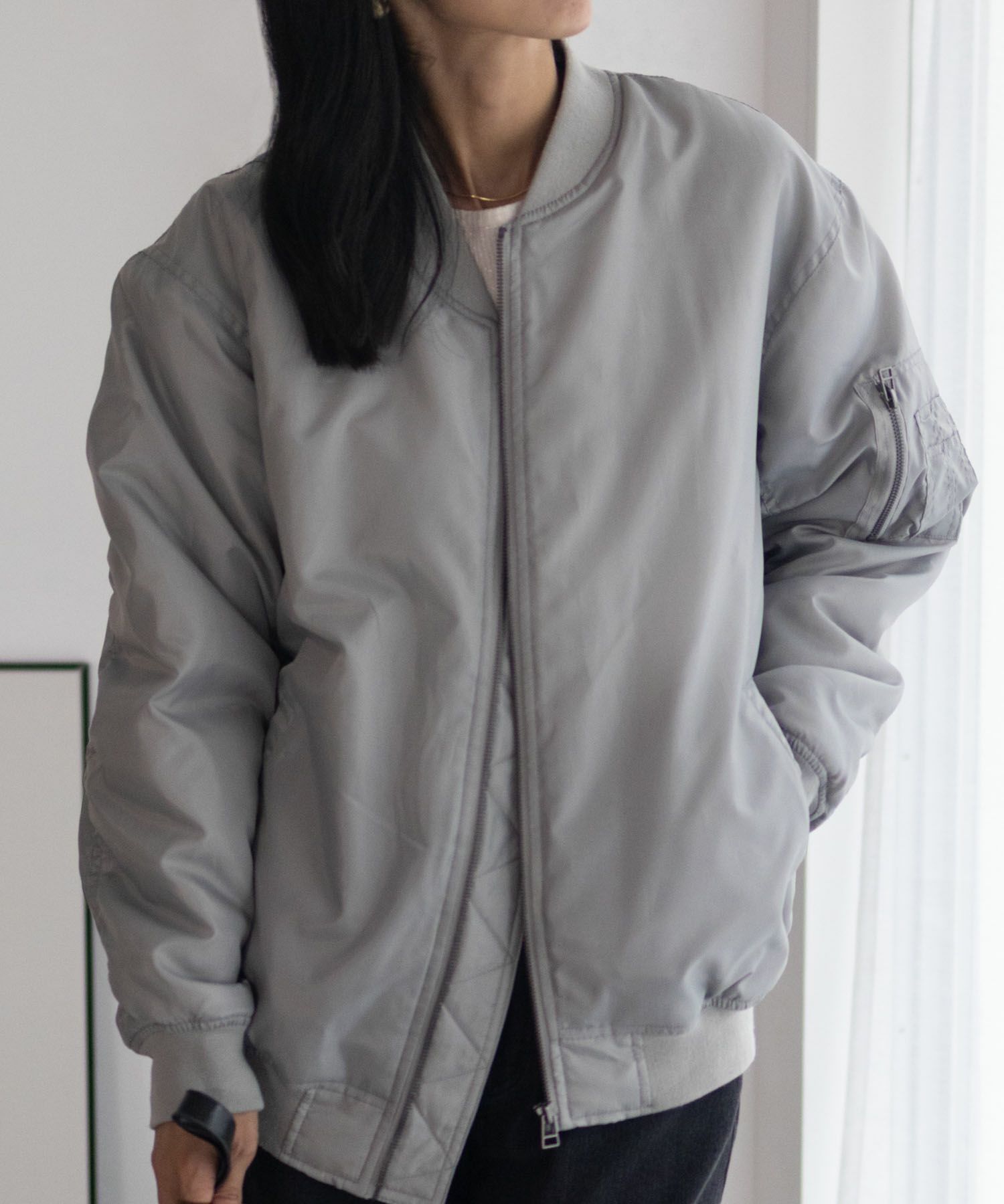 Free Nature  MA-1タイプブルゾン レディース商品サムネイル-4