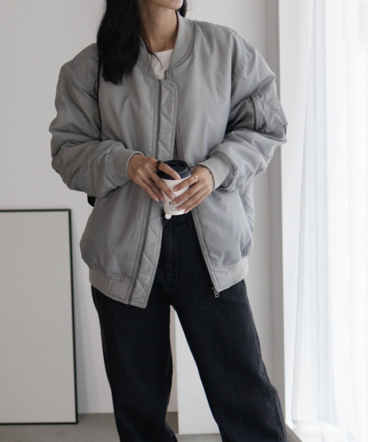 Free Nature MA-1タイプブルゾン レディース