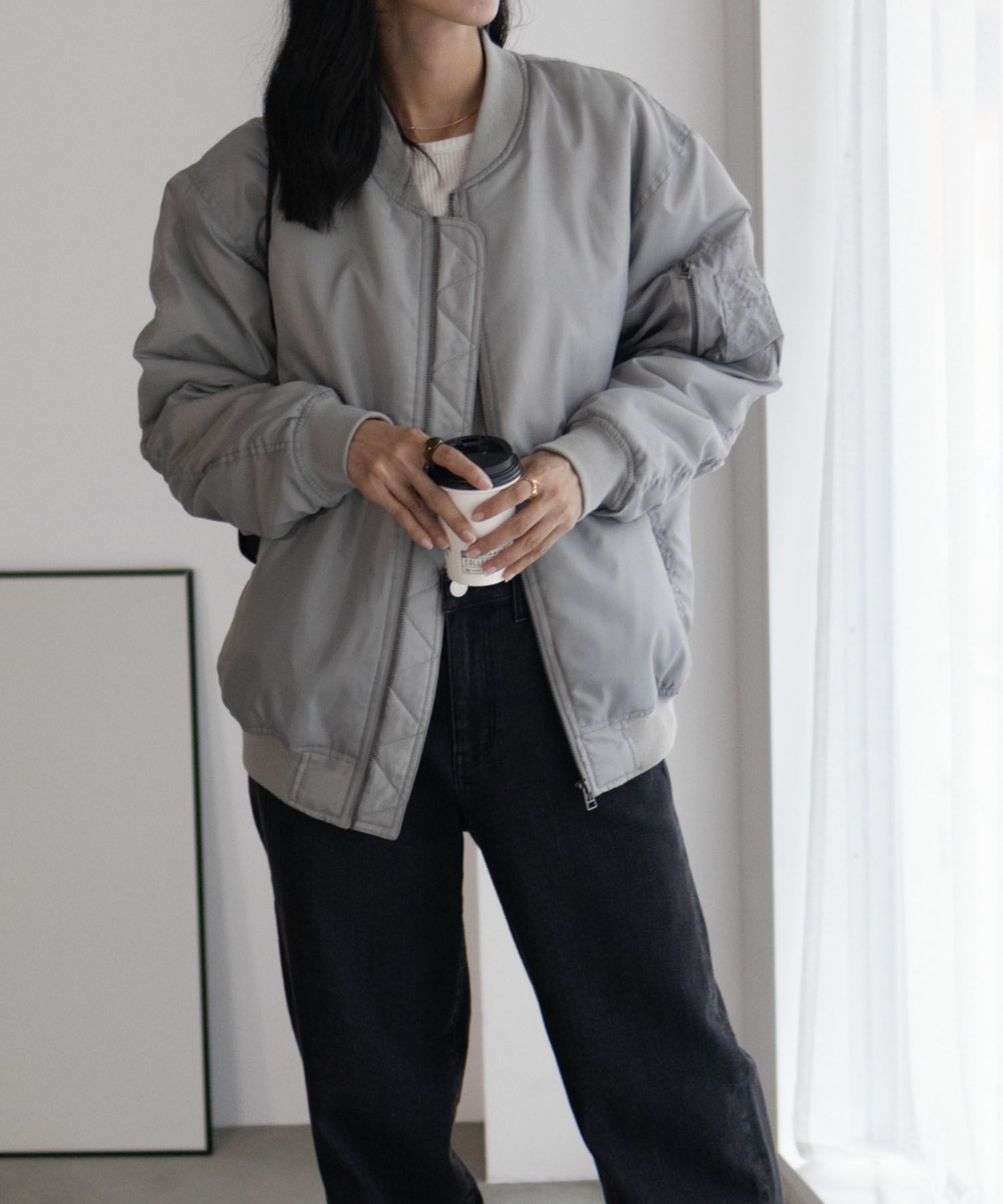 Free Nature MA-1タイプブルゾン レディース