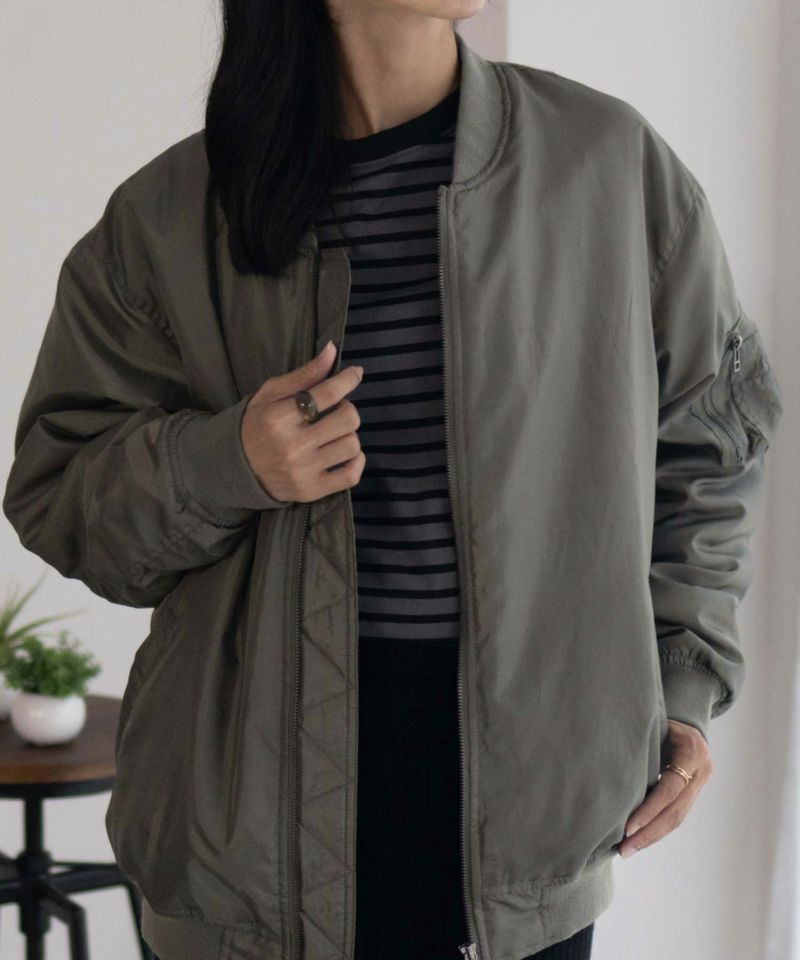 Free Nature MA-1タイプブルゾン レディース商品画像-6