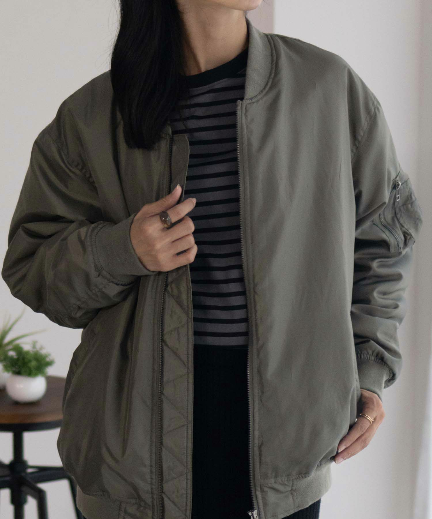 Free Nature MA-1タイプブルゾン レディース商品サムネイル-6