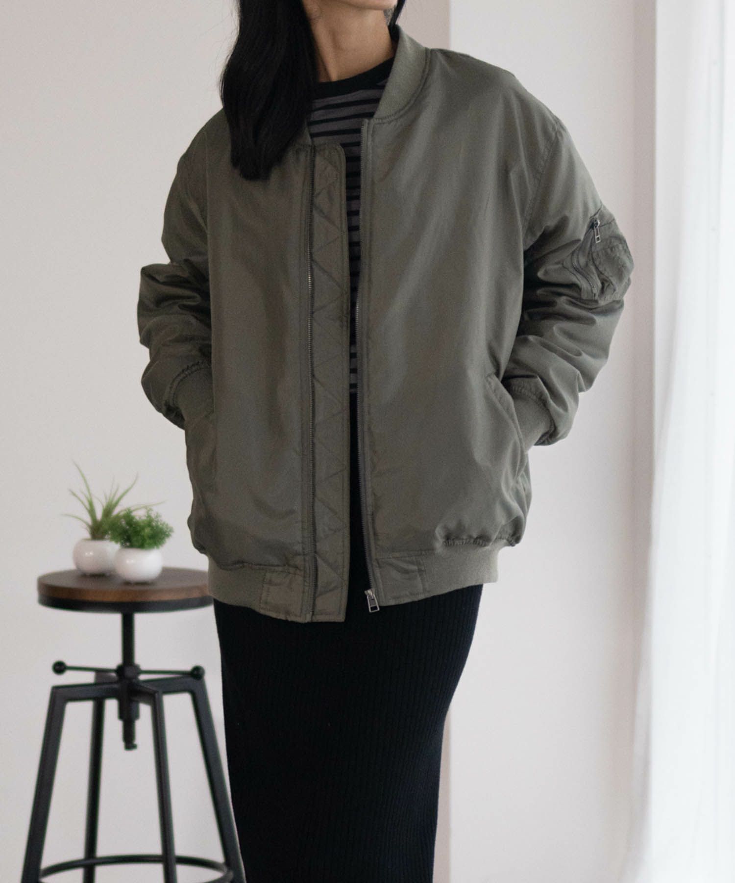 Free Nature  MA-1タイプブルゾン レディース商品サムネイル-8