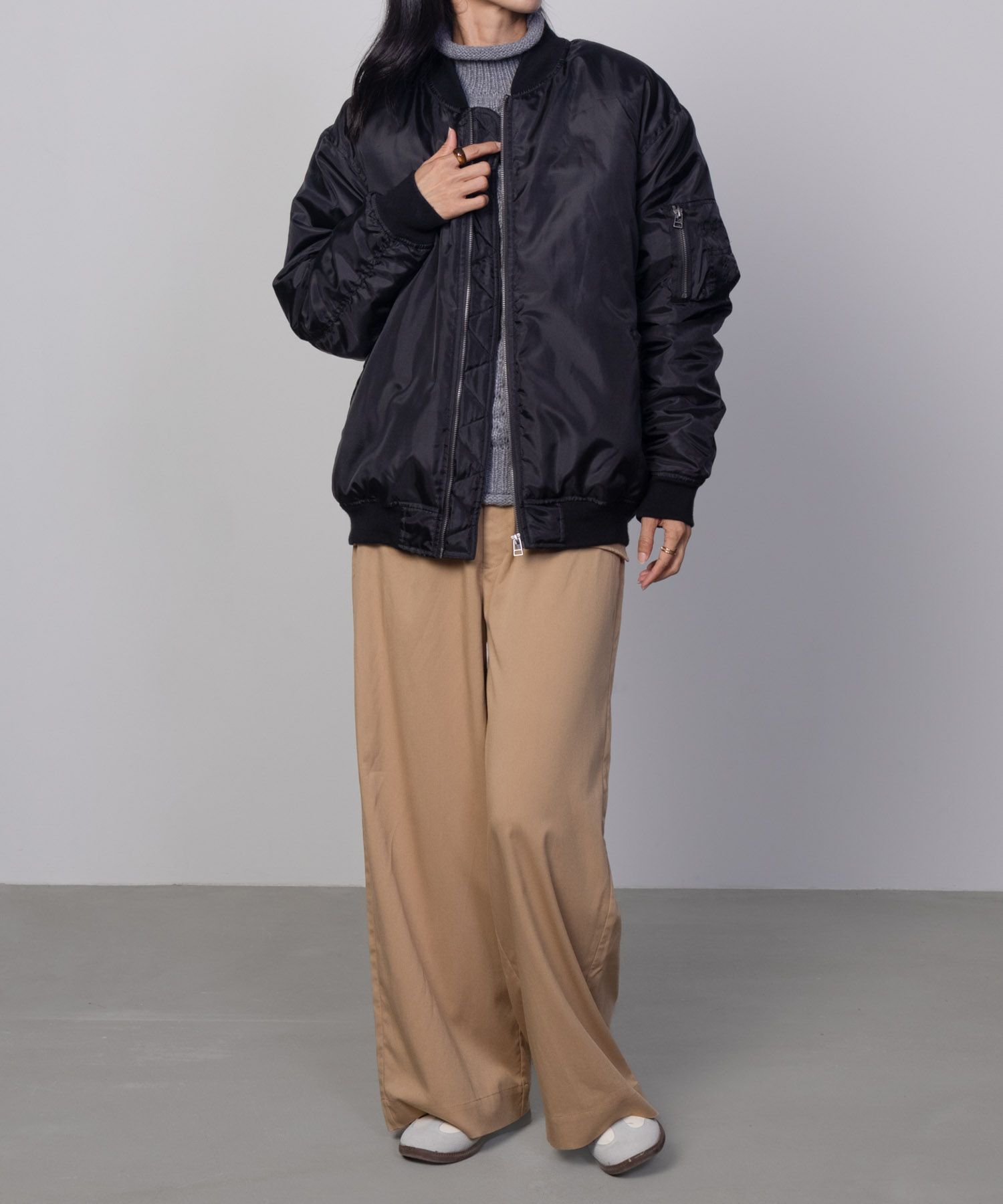 Free Nature MA-1タイプブルゾン レディース