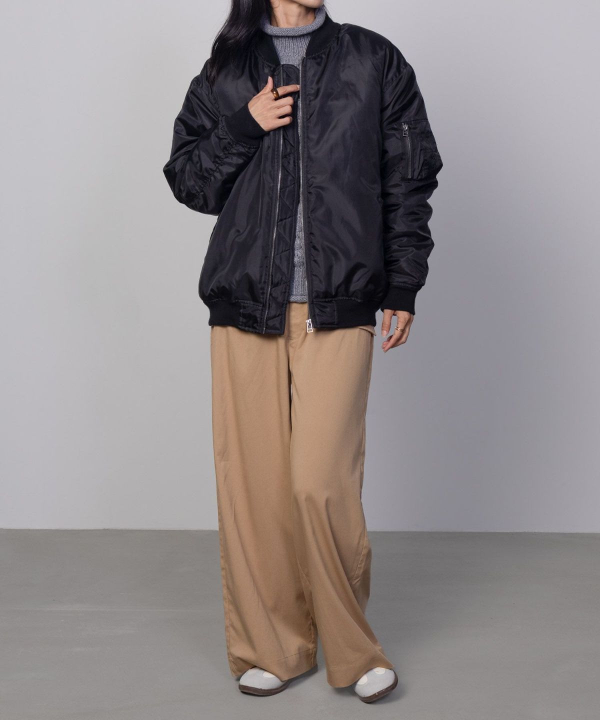 Free Nature MA-1タイプブルゾン レディース