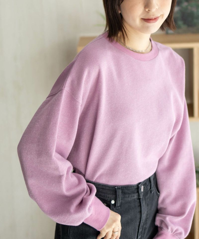 nAvy  ラメ裏毛プルオーバー レディース商品画像-3