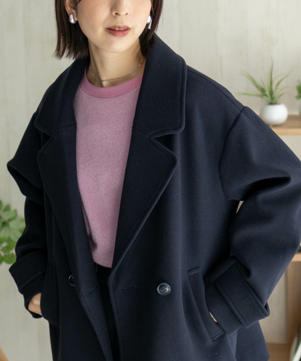 nAvy ラメ裏毛プルオーバー レディース