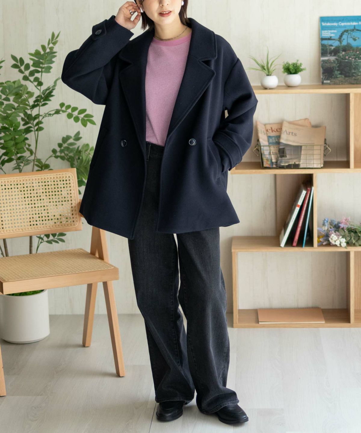 nAvy ラメ裏毛プルオーバー レディース