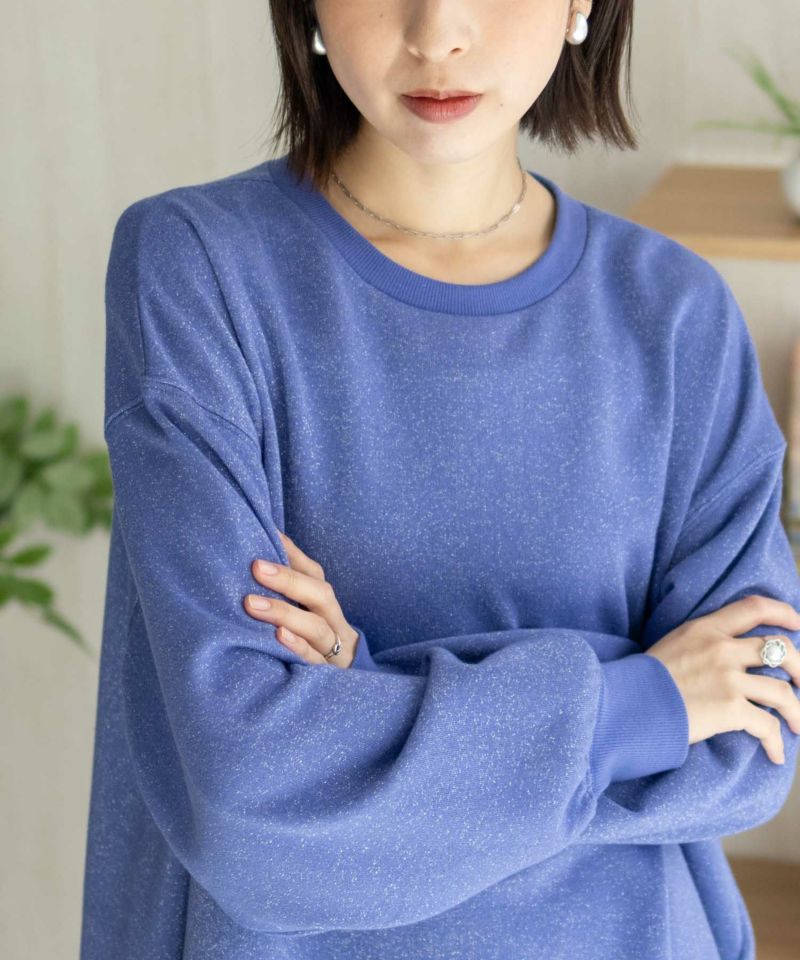 nAvy  ラメ裏毛プルオーバー レディース商品画像-19