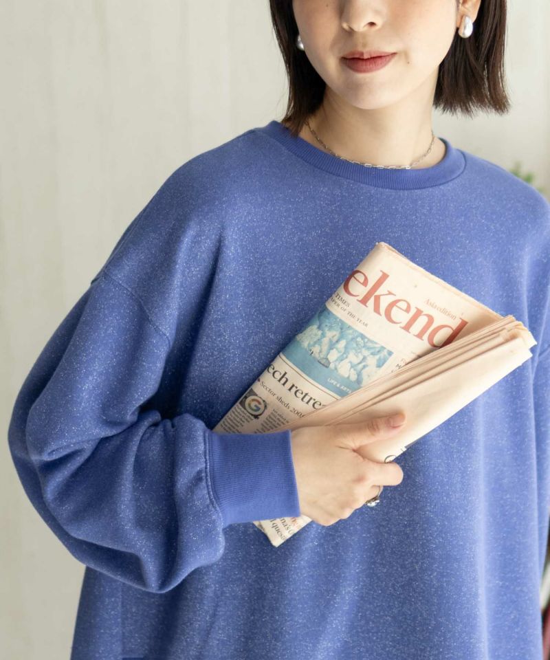 nAvy ラメ裏毛プルオーバー レディース商品画像-20