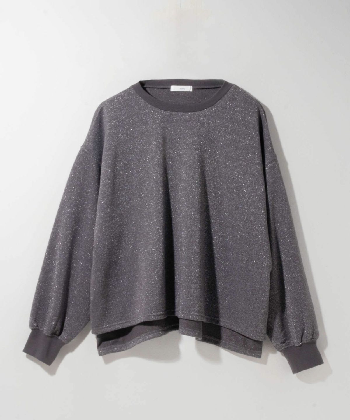nAvy ラメ裏毛プルオーバー レディース