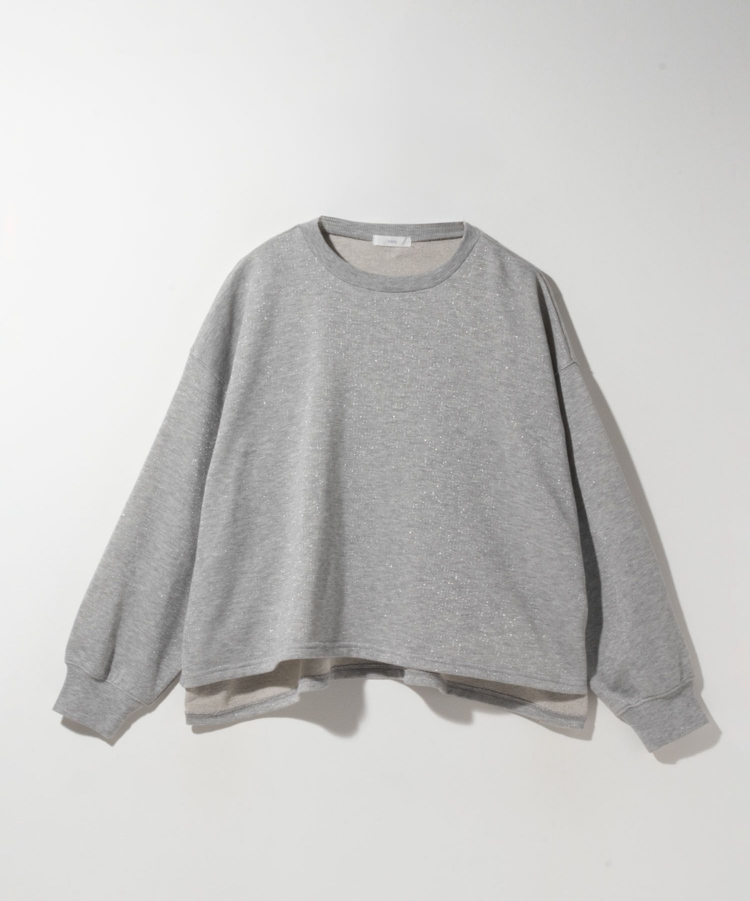 nAvy ラメ裏毛プルオーバー レディース