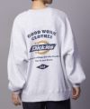 Dickies かすれアーチロゴ裏起毛トレーナー レディース