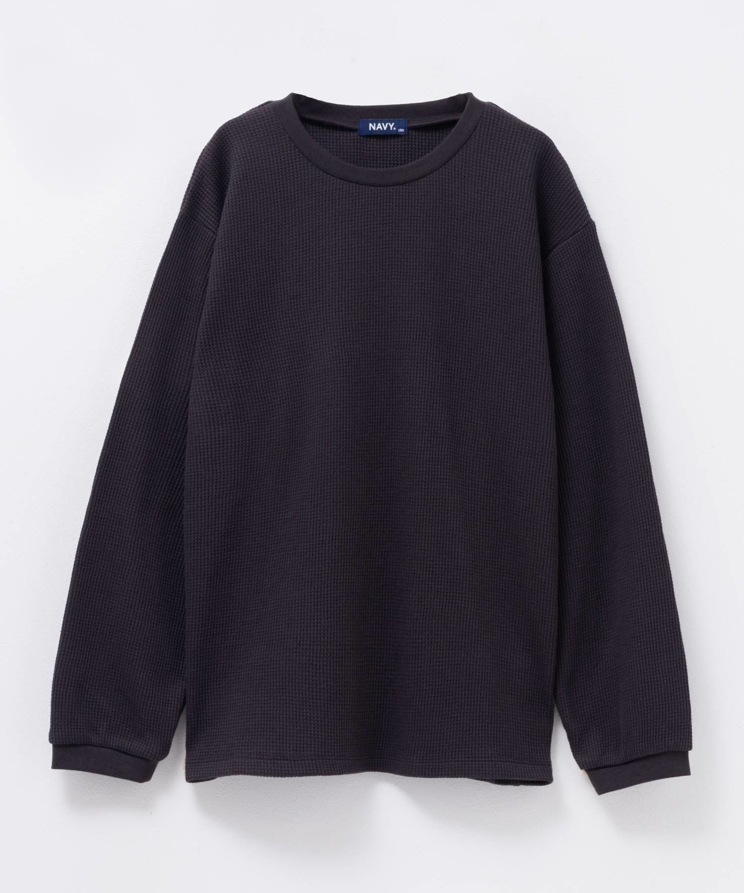 NAVY キルトベスト & ワッフル長袖Tシャツ セット アンサンブル キッズ商品サムネイル-7