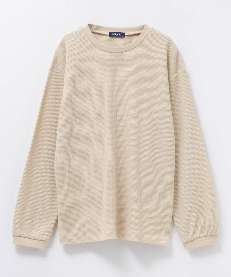 NAVY キルトベスト & ワッフル長袖Tシャツ セット アンサンブル キッズ商品画像-9