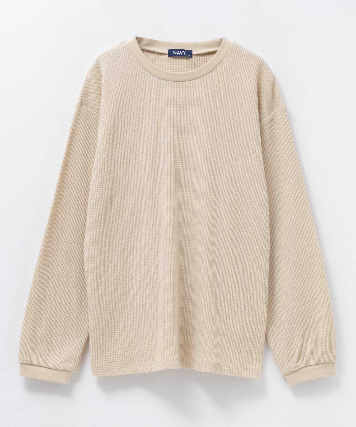 NAVY キルトベスト & ワッフル長袖Tシャツ セット アンサンブル キッズ商品画像-9