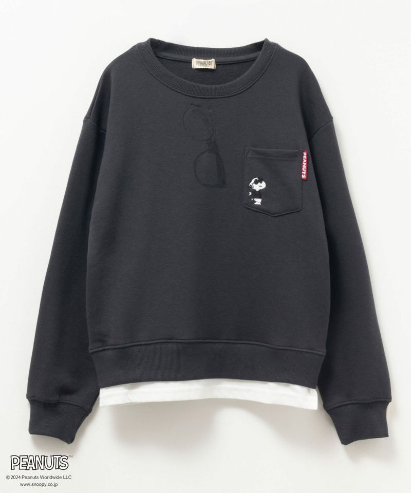 PEANUTS SNOOPY ポケット付きトレーナー キッズ商品画像-1