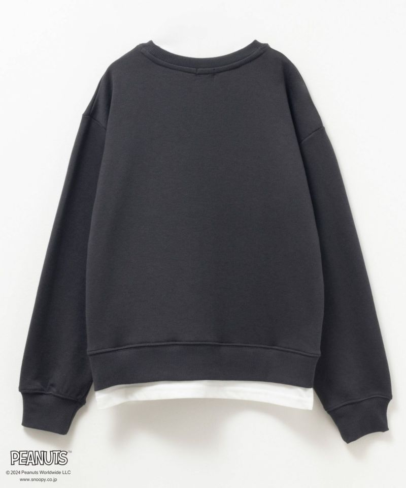 NYON SIGNATURE CREWNECK ブラック【タグ付き】 PEANUTS SNOOPY ポケット付きトレーナー キッズ