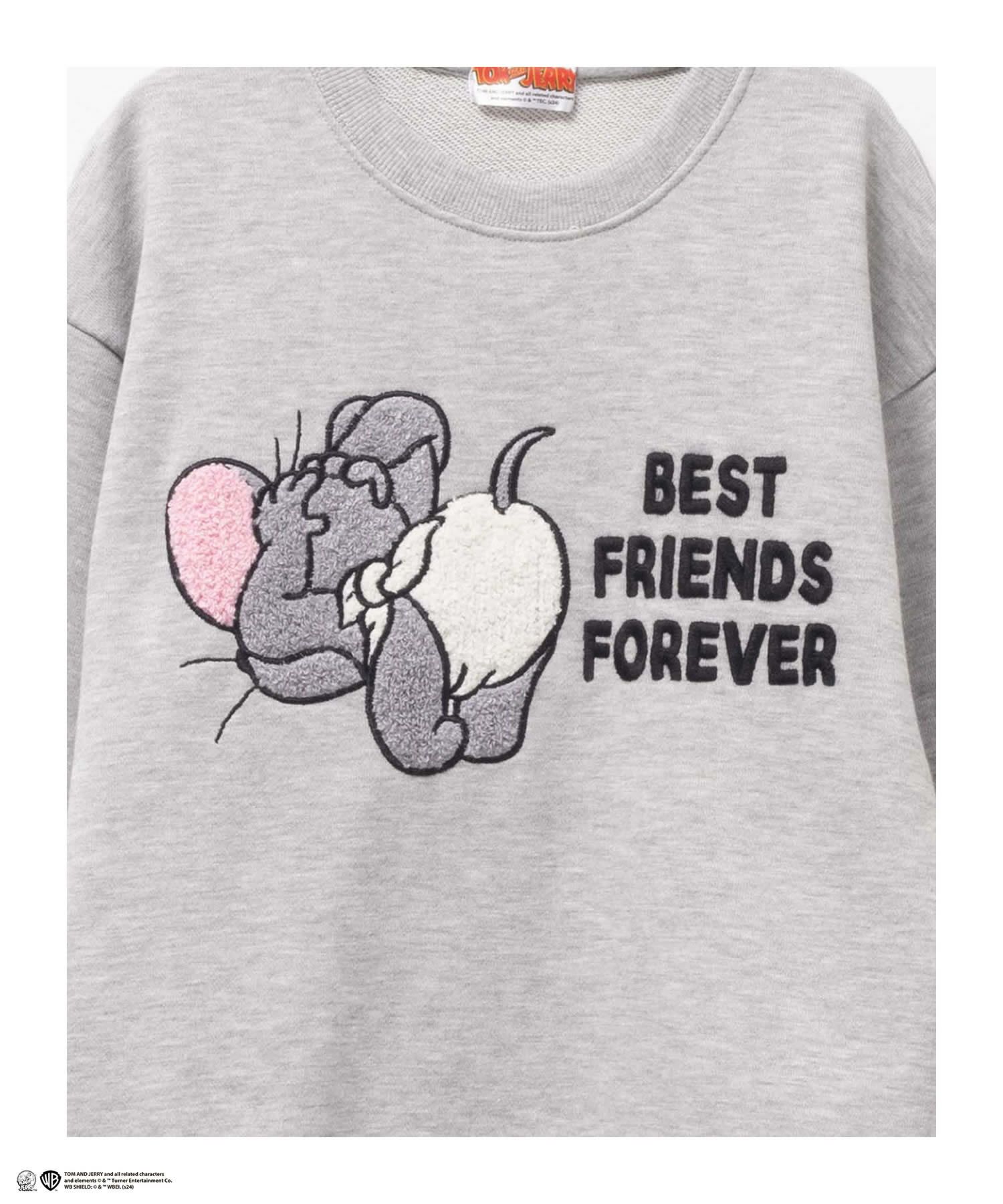 Tom and Jerry サガラ刺繍トレーナー キッズ商品サムネイル-3