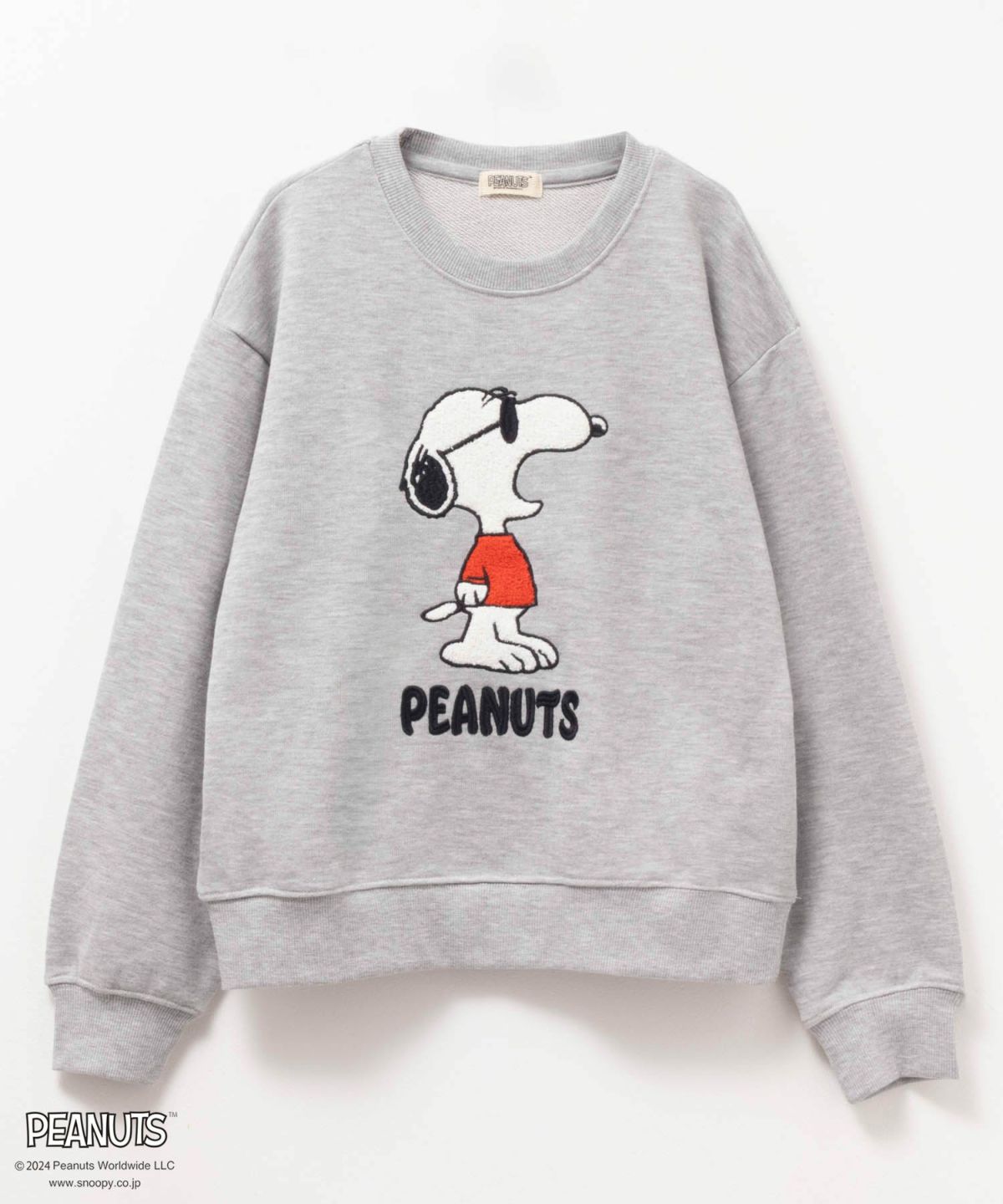 PEANUTS SNOOPY サガラ刺繍トレーナー キッズ