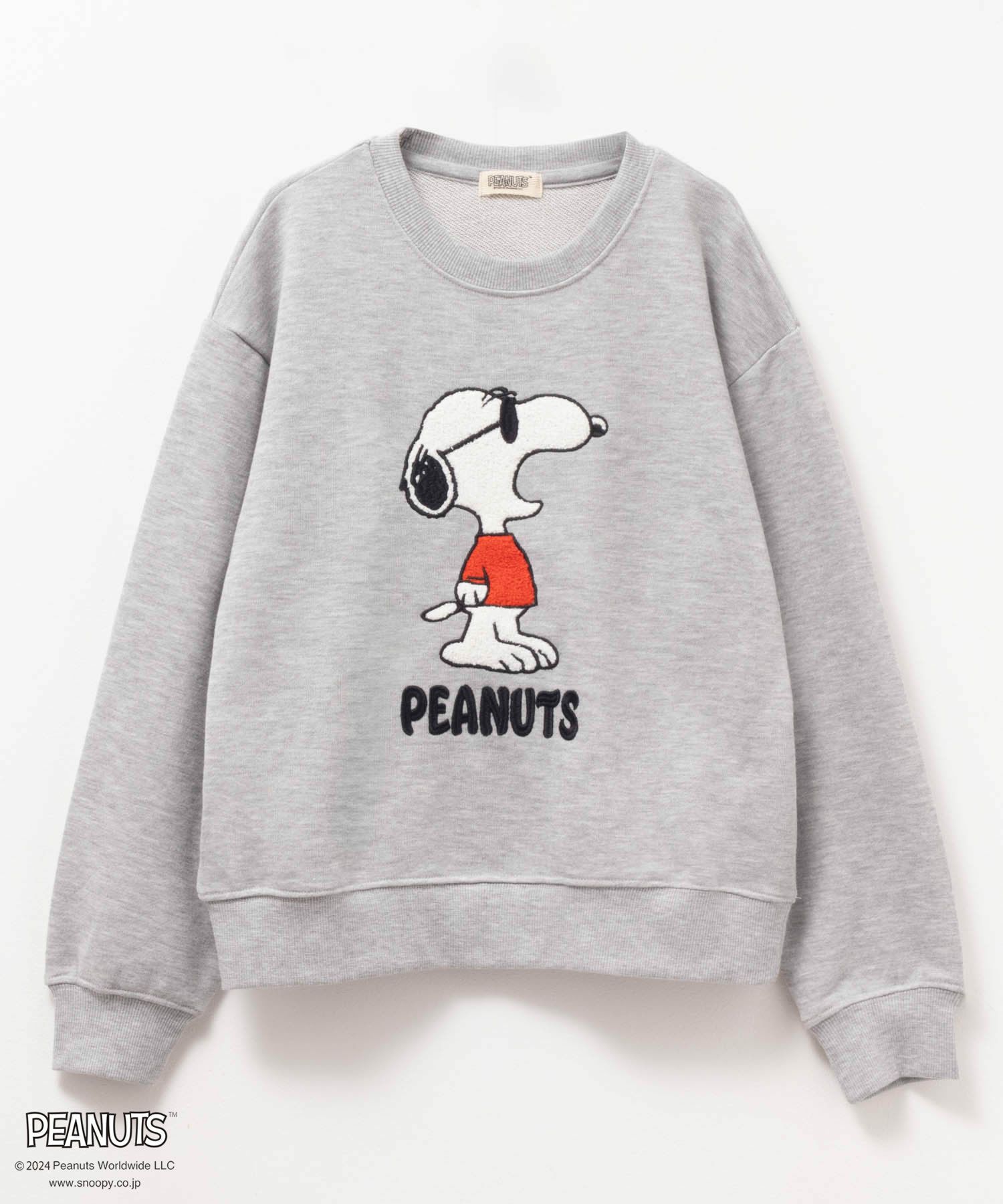 PEANUTS SNOOPY サガラ刺繍トレーナー キッズ