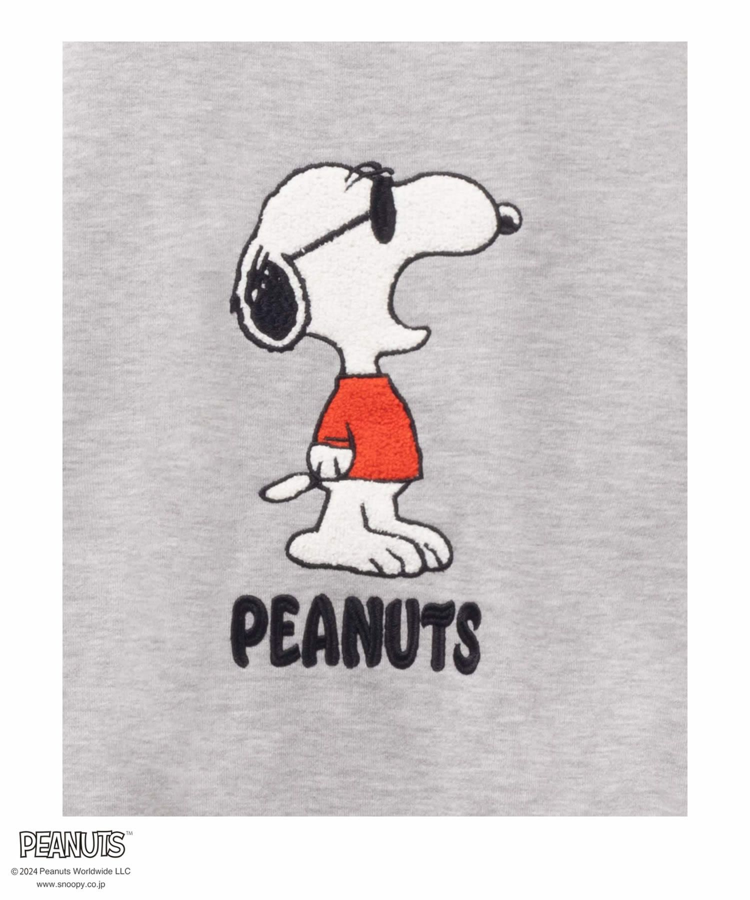 PEANUTS SNOOPY サガラ刺繍トレーナー キッズ商品サムネイル-3