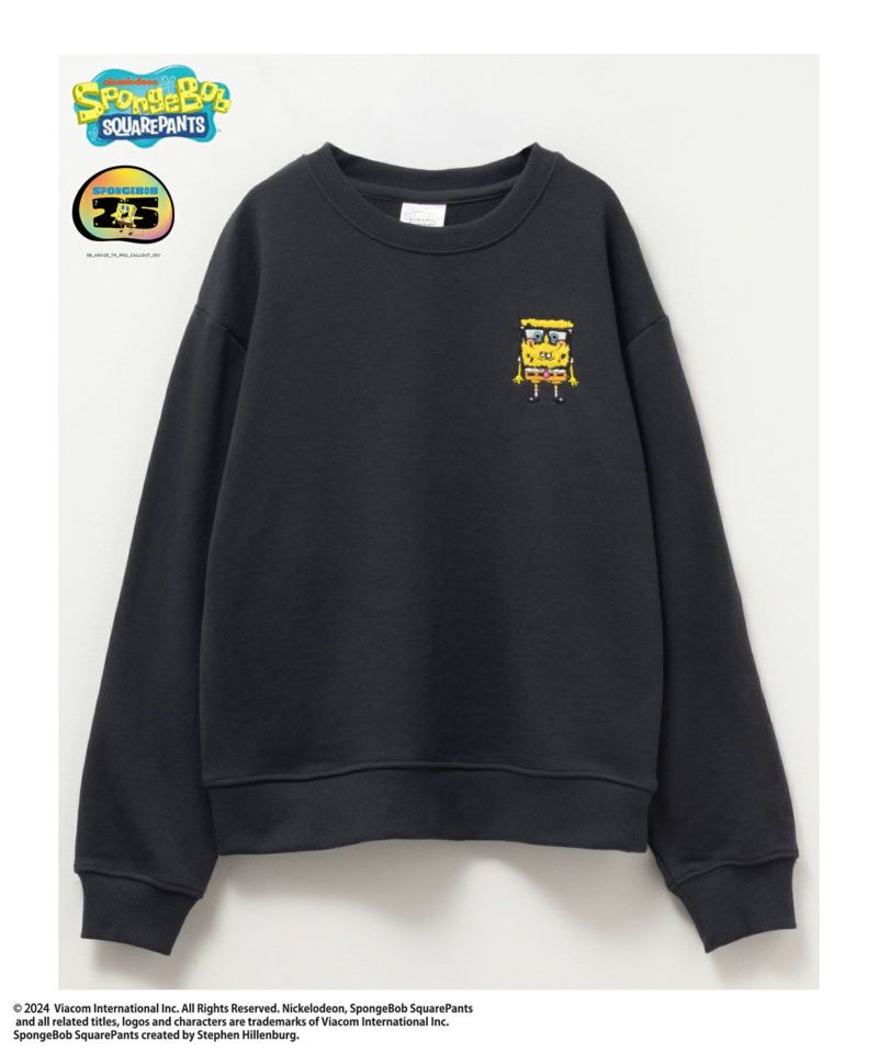 スポンジ・ボブ サガラ刺繍トレーナー キッズ商品画像-1