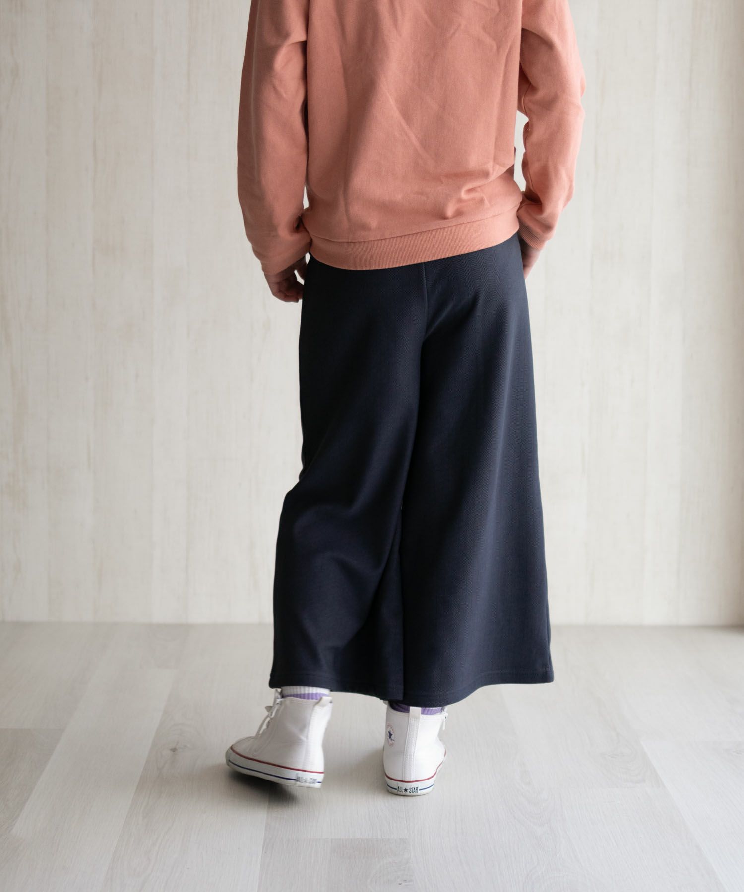 NAVY 温℃ 裏ベロアワイドパンツ キッズ