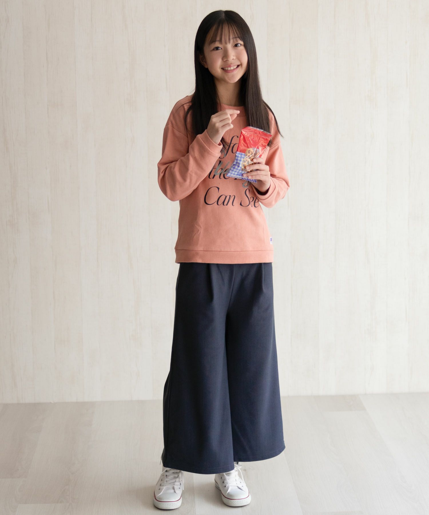 NAVY 温℃ 裏ベロアワイドパンツ キッズ商品画像-11