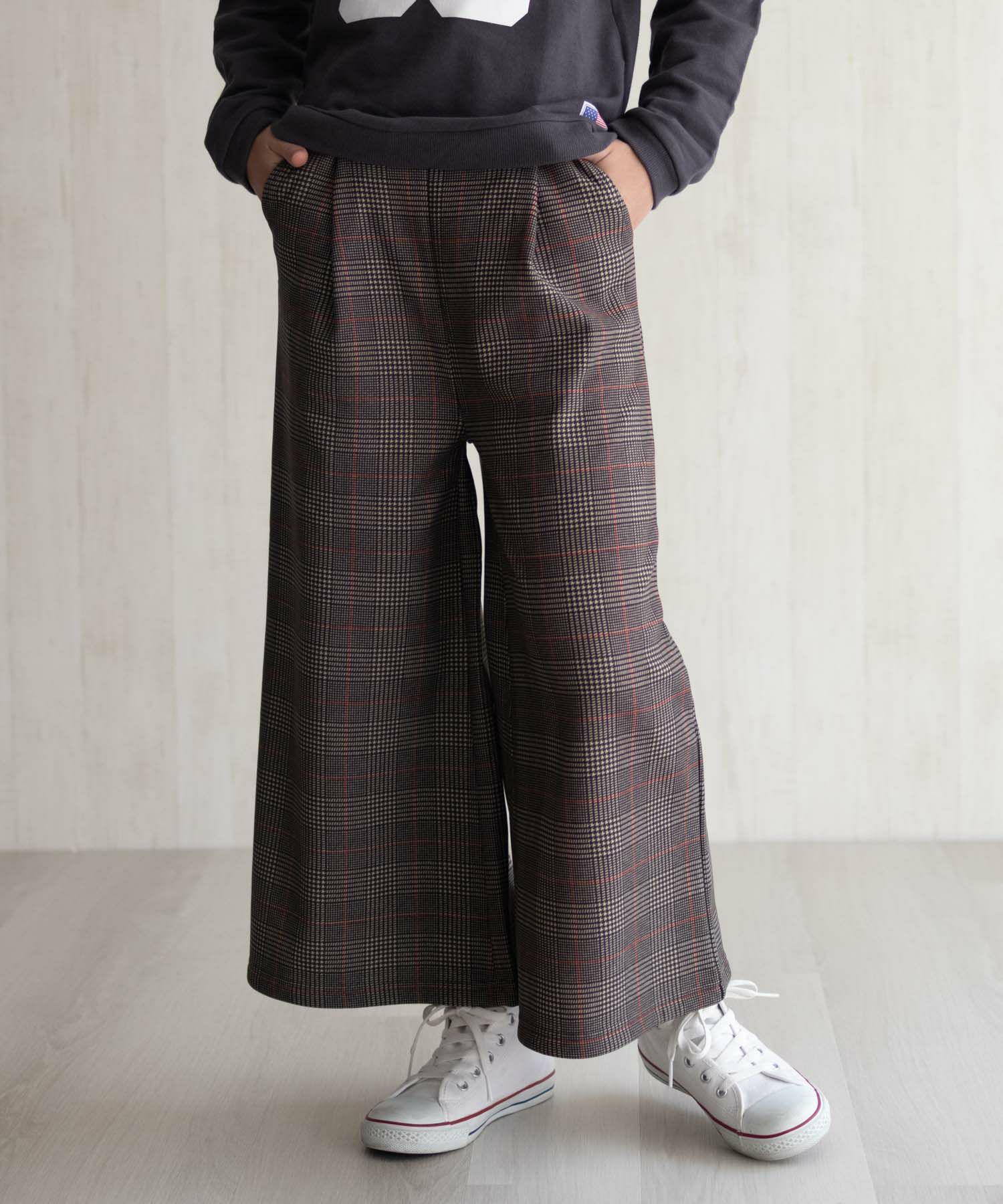 NAVY 温℃ 裏ベロアワイドパンツ キッズ商品サムネイル-14