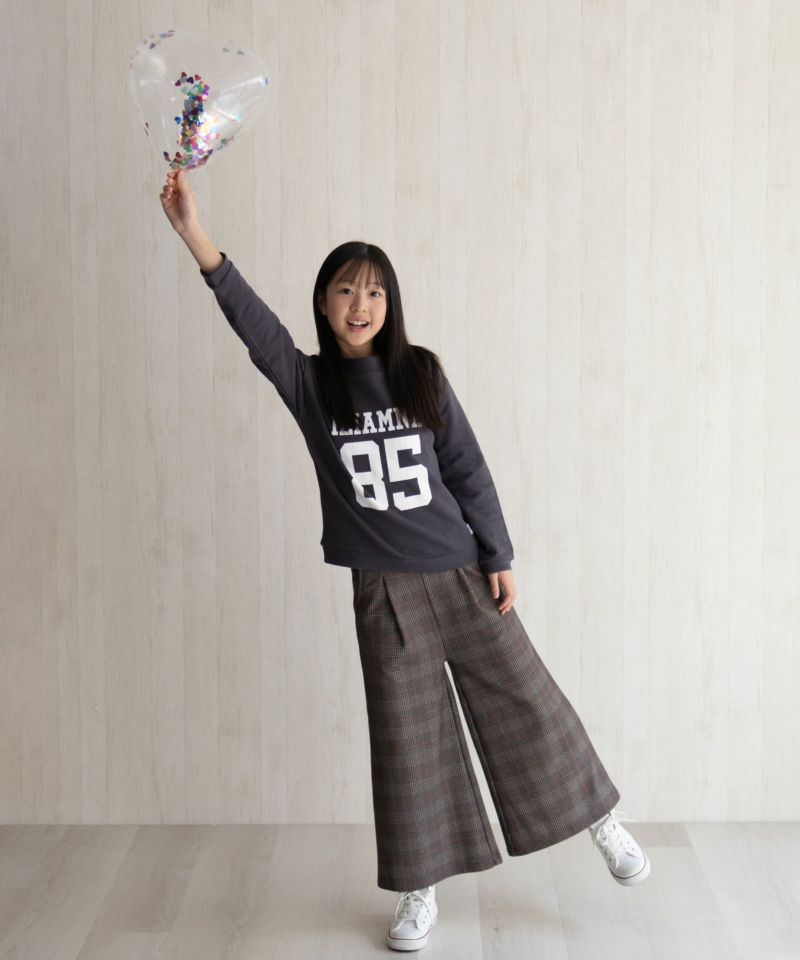 NAVY 温℃ 裏ベロアワイドパンツ キッズ