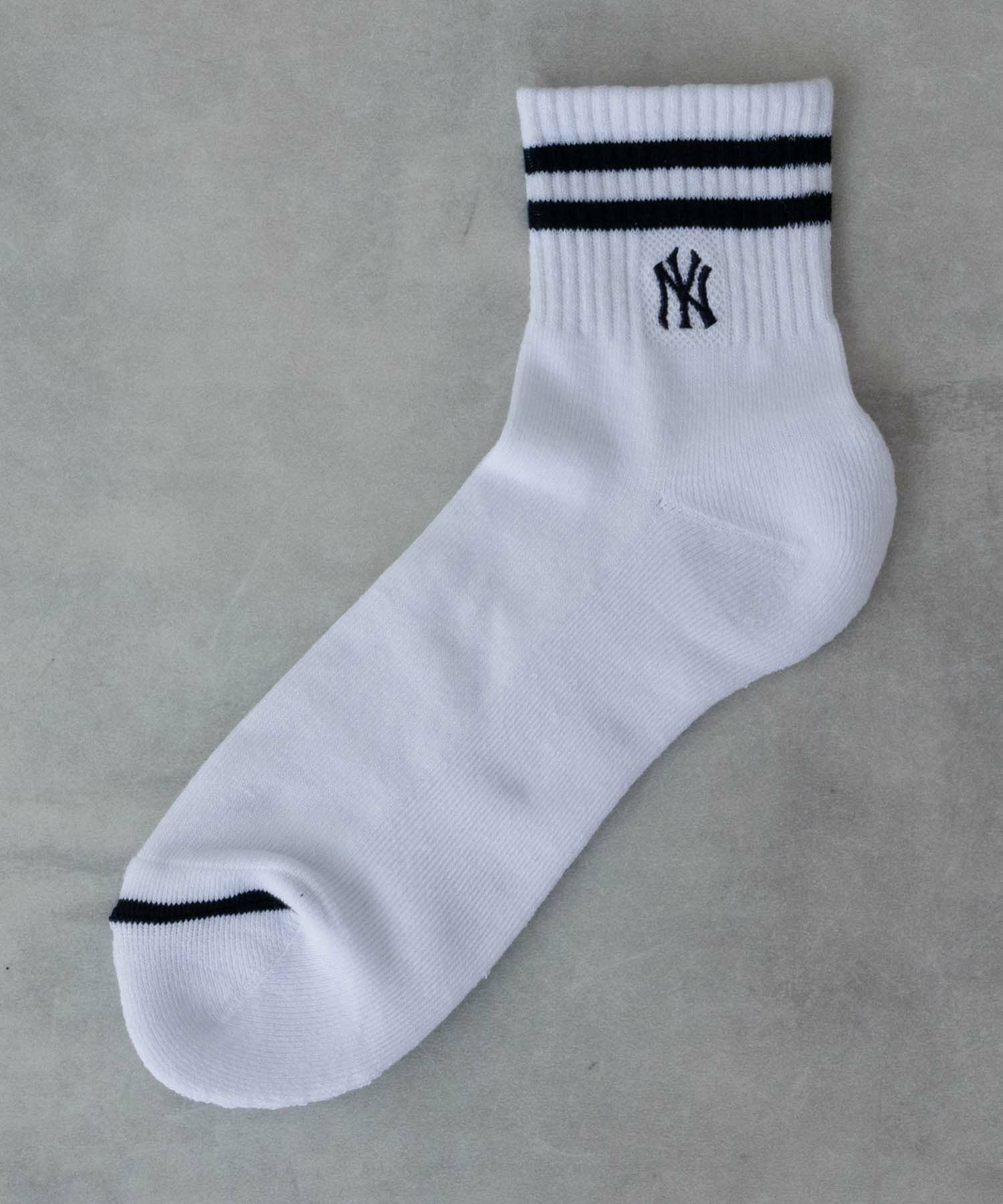 MLB クォーターソックス ライン入り 3足組 メンズ