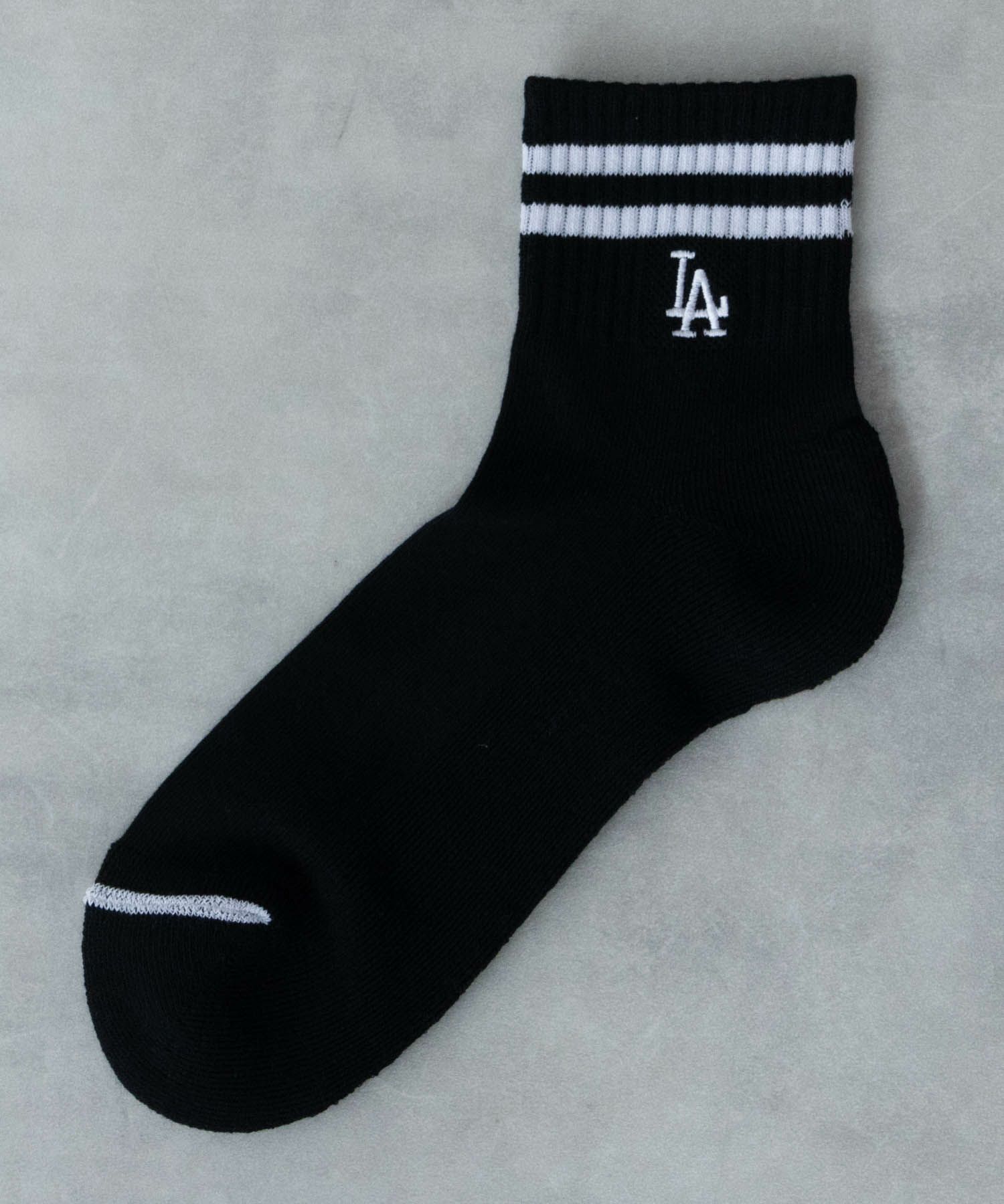 MLB  クォーターソックス ライン入り 3足組 メンズ商品画像-9