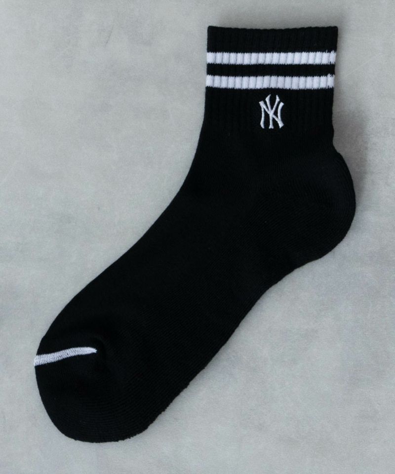 MLB  クォーターソックス ライン入り 3足組 メンズ商品画像-10