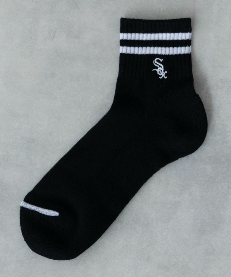 MLB  クォーターソックス ライン入り 3足組 メンズ商品画像-11