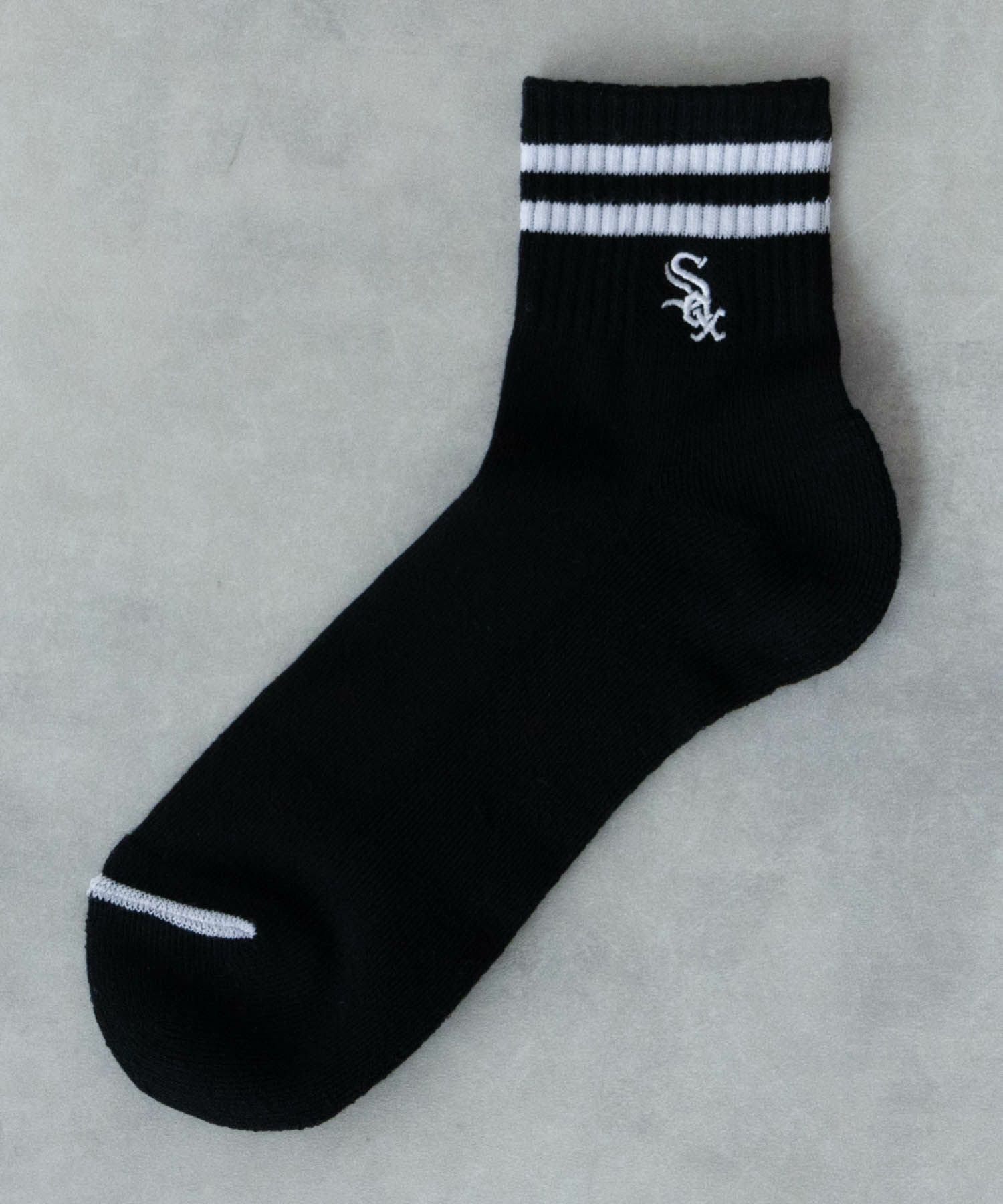 MLB  クォーターソックス ライン入り 3足組 メンズ商品画像-11