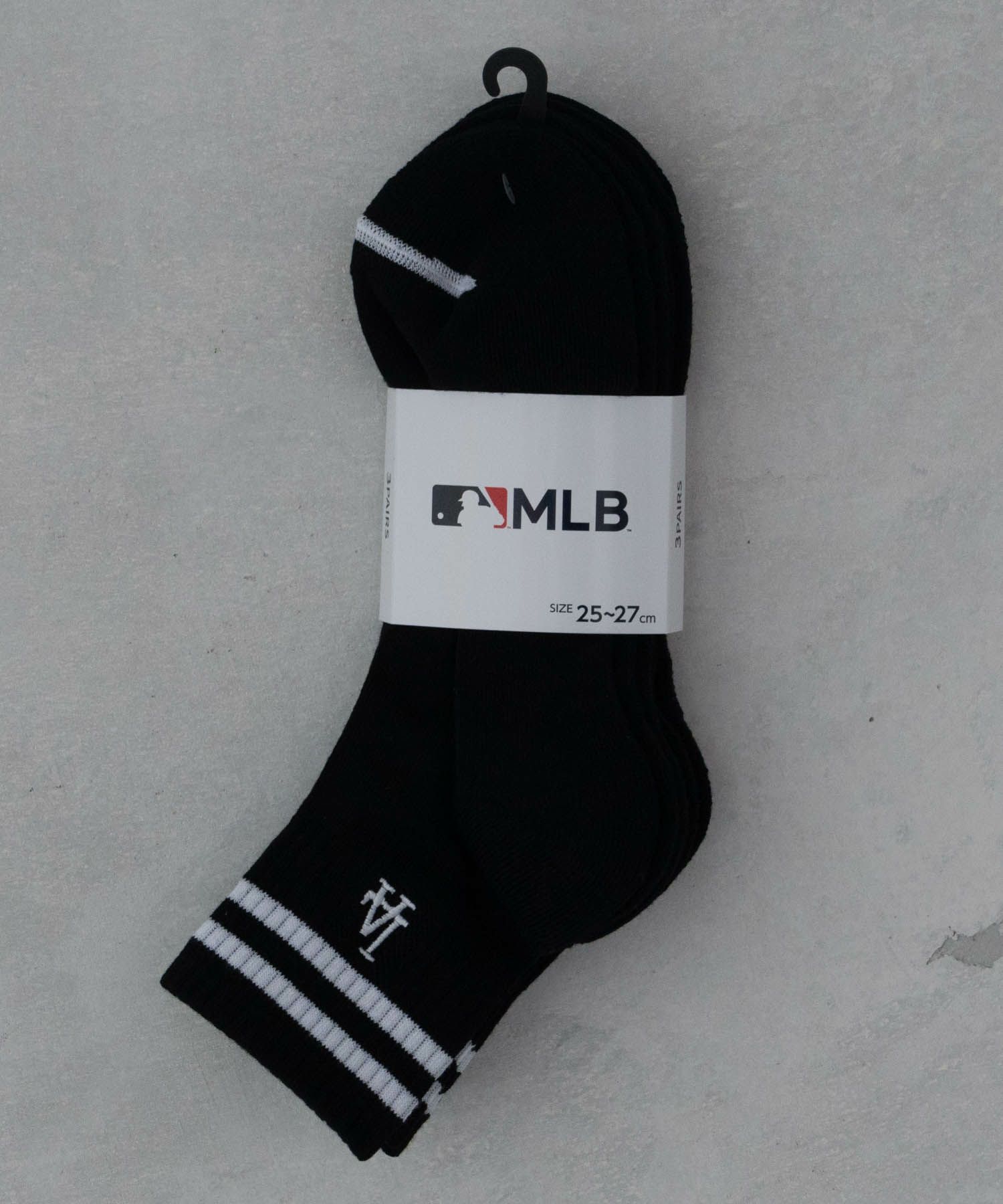 MLB  クォーターソックス ライン入り 3足組 メンズ商品サムネイル-13