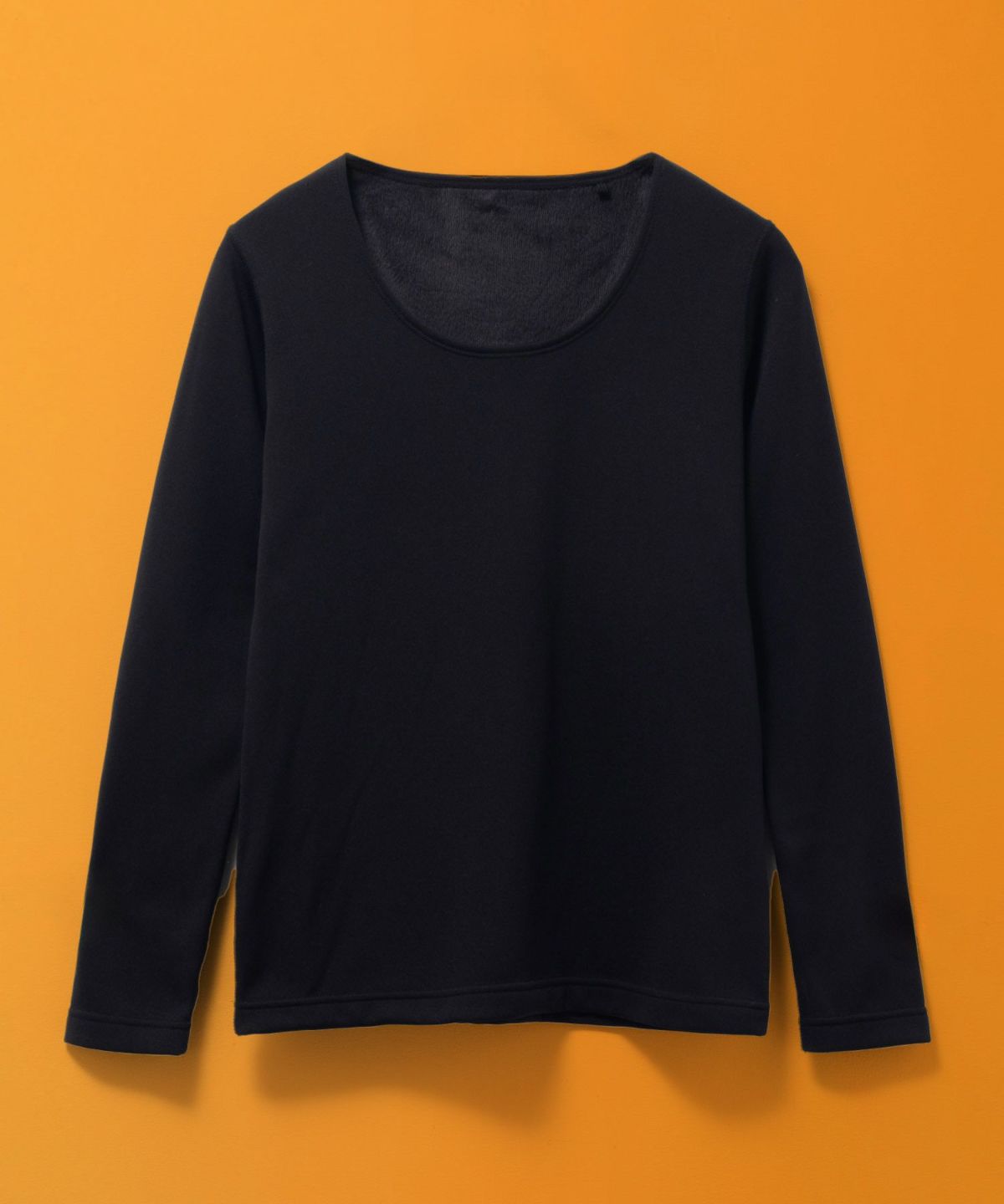 NAVY 温℃ 裏シャギーUネックインナー レディース ネコポス 対応商品