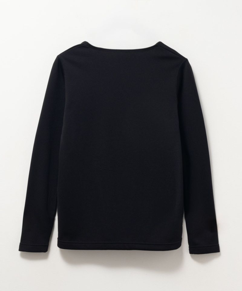 NAVY  温℃ 裏シャギーUネックインナー レディース メール便 対応商品商品画像-2