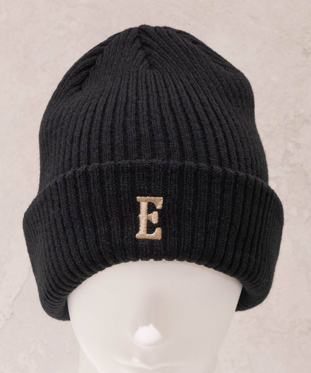 EDWIN ロゴ刺繍リブニットワッチ メンズ