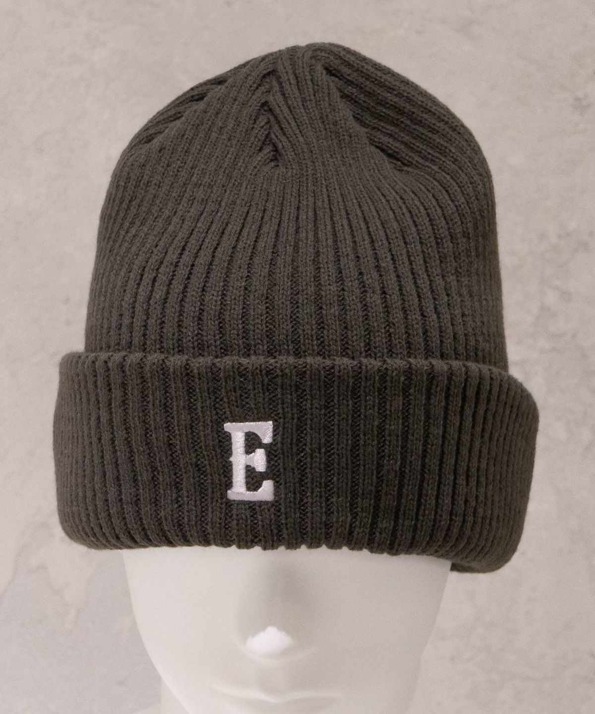 EDWIN ロゴ刺繍リブニットワッチ メンズ