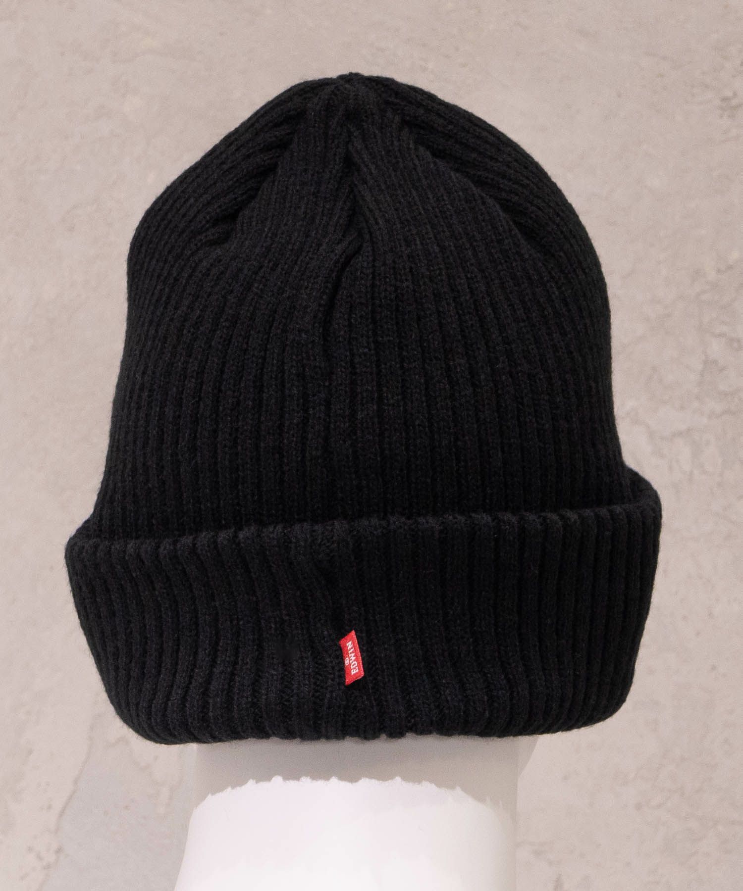 EDWIN ロゴ刺繍リブニットワッチ メンズ