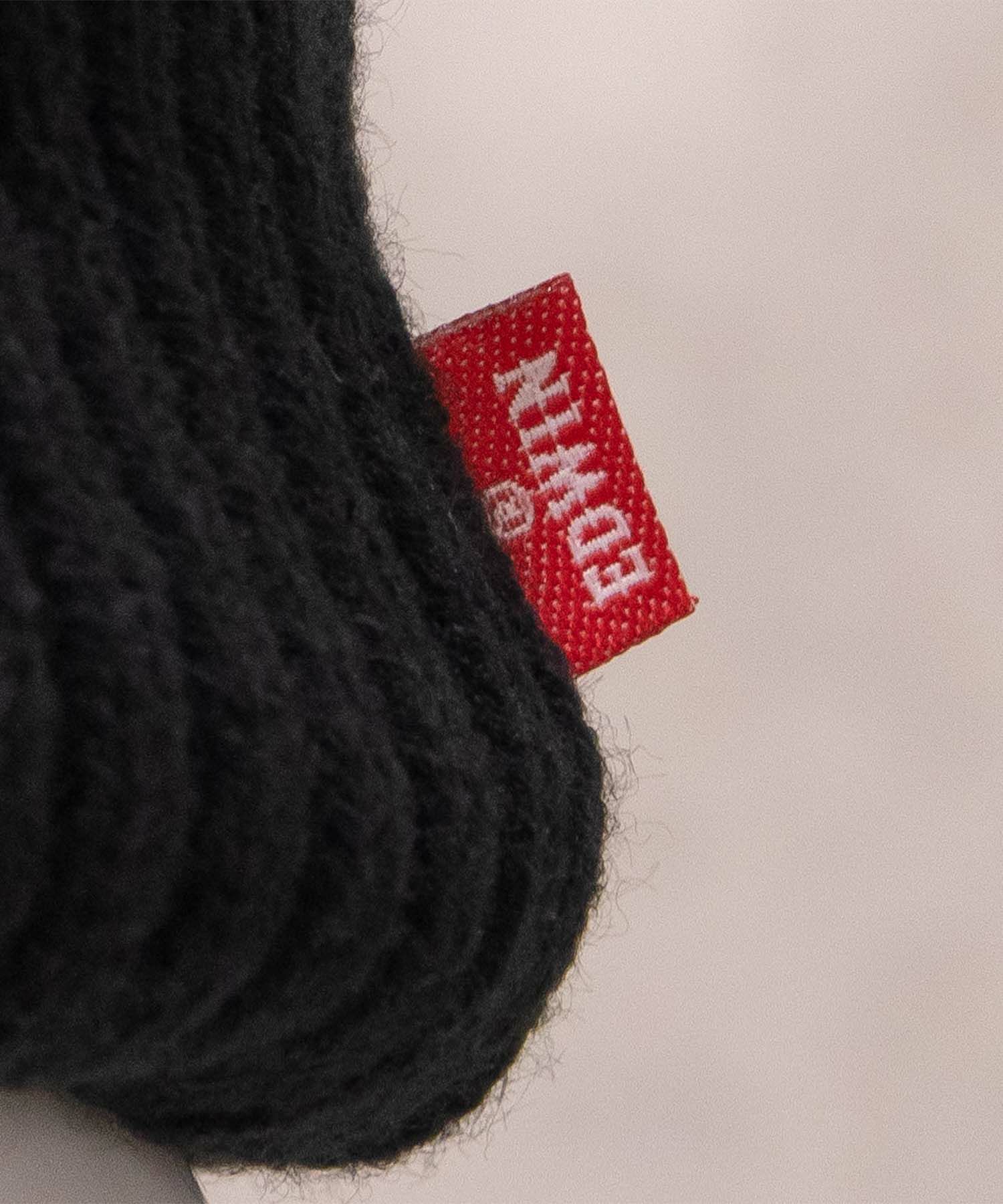 EDWIN ロゴ刺繍リブニットワッチ メンズ