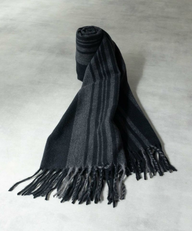 NAVY  パネル切替マフラー メンズ商品画像-1