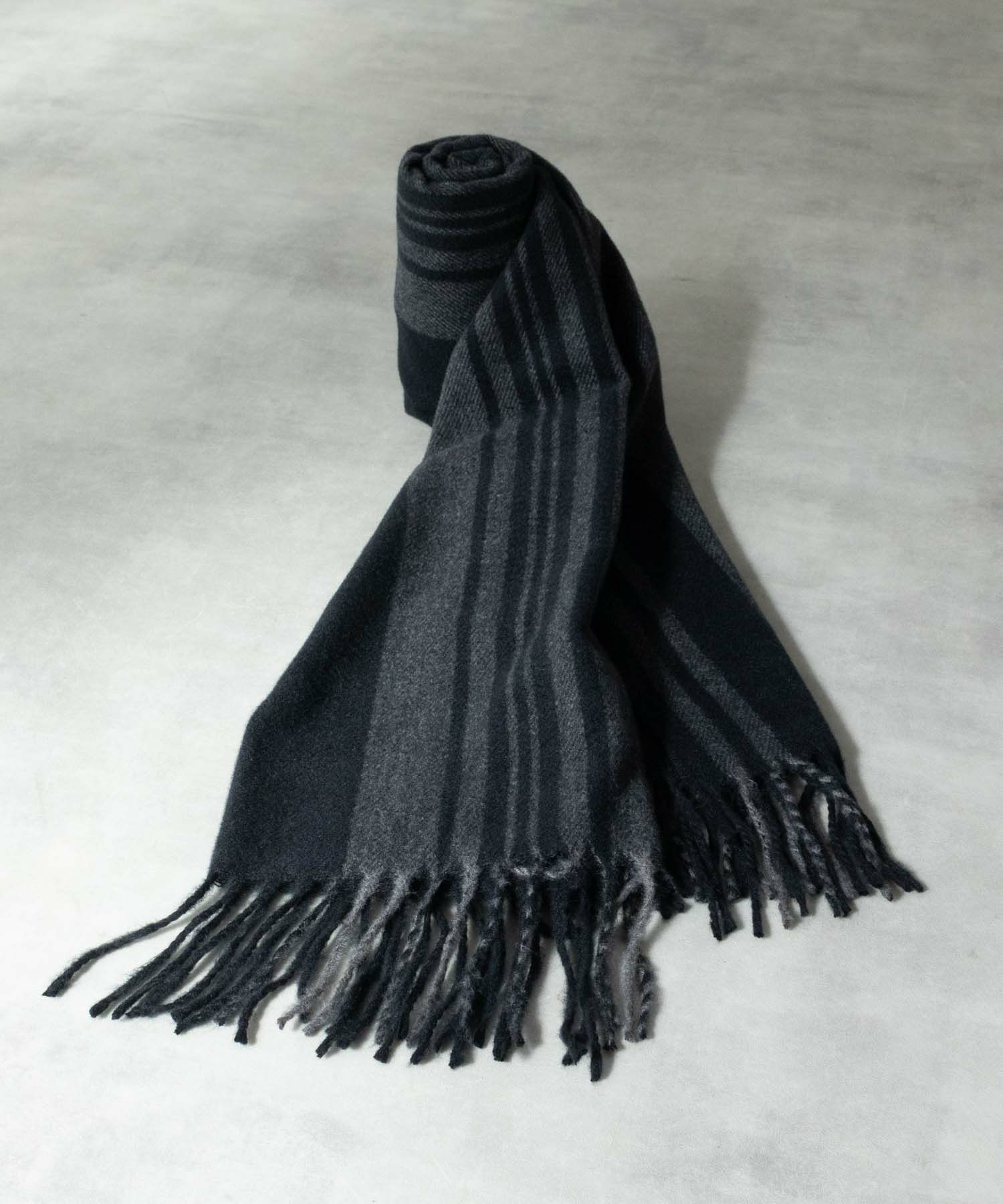 NAVY  パネル切替マフラー メンズ商品画像-1