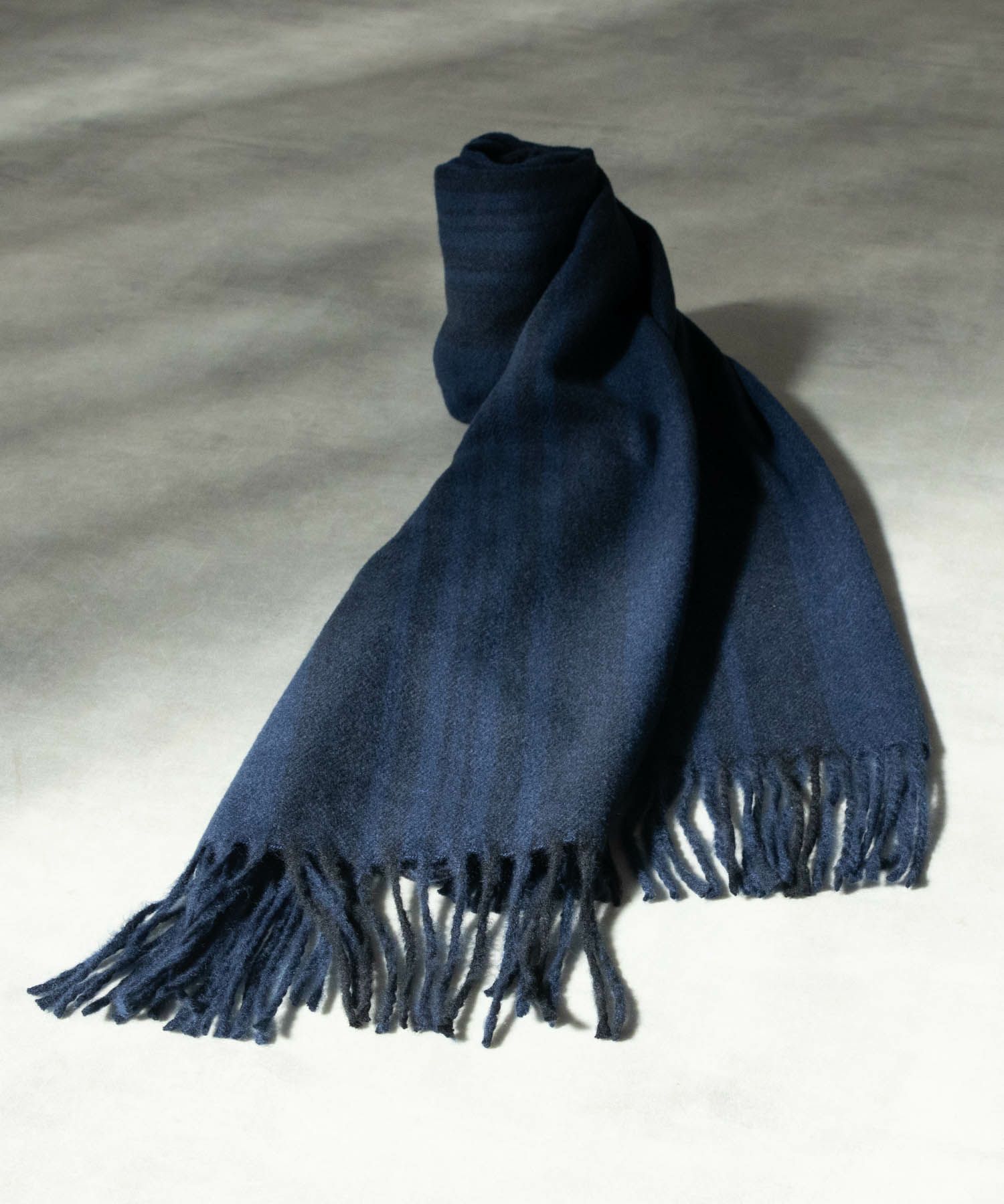 NAVY  パネル切替マフラー メンズ商品画像-2