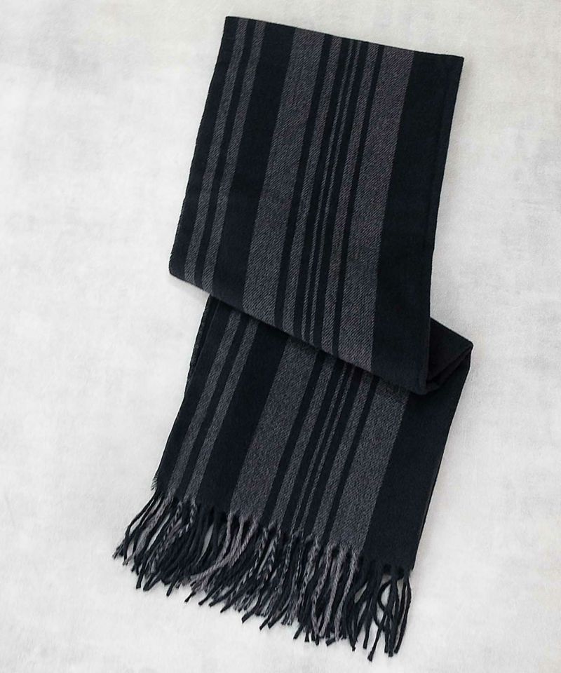 NAVY  パネル切替マフラー メンズ商品画像-4