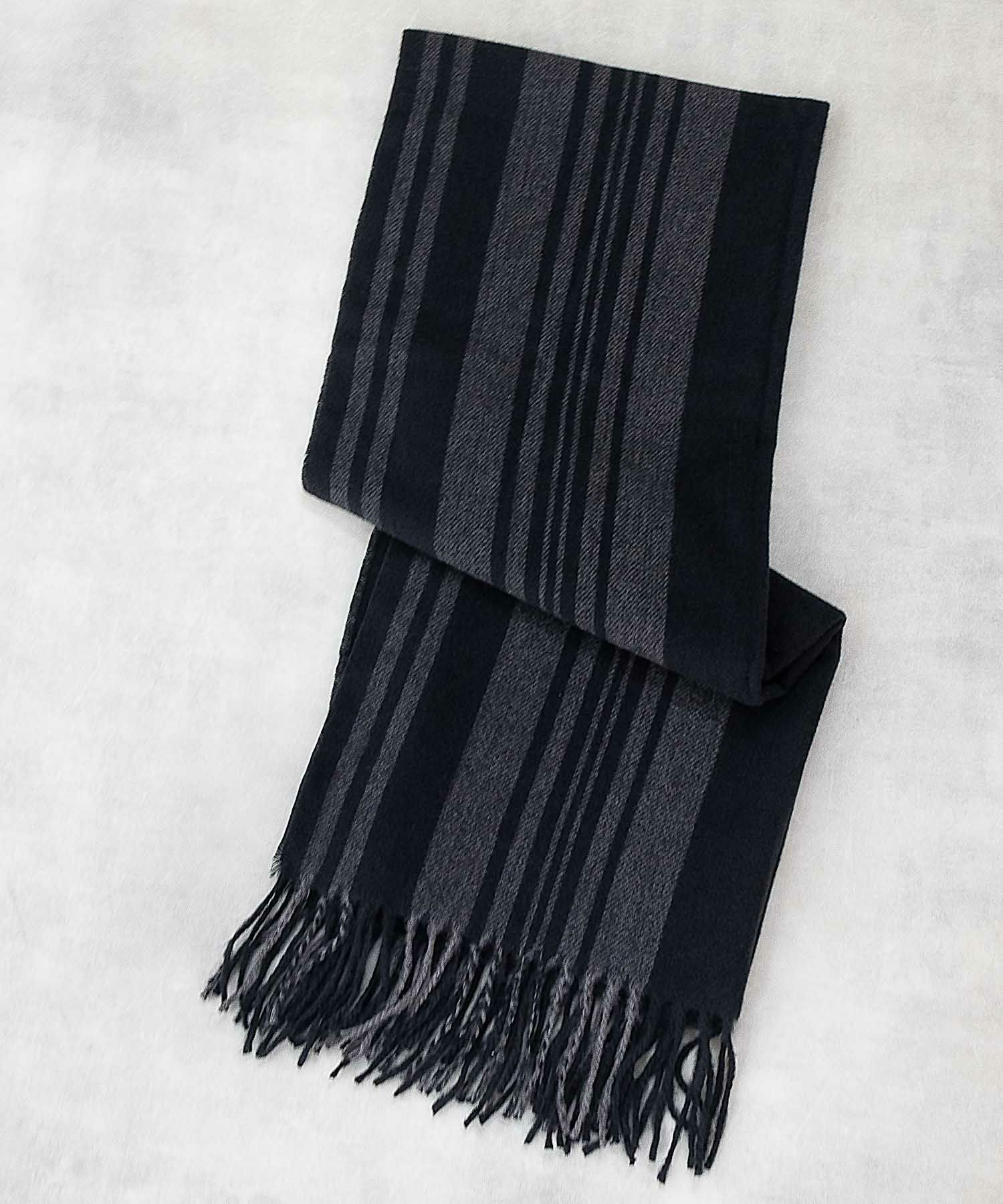 NAVY  パネル切替マフラー メンズ商品画像-4